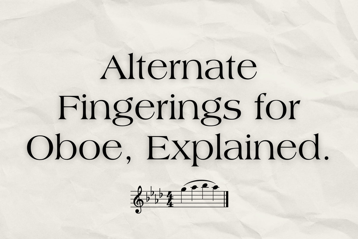 Alternate Fingerings for Oboe, Explained