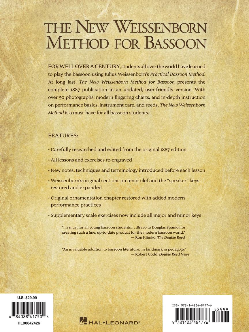 Weissenborn Method for Bassoon Book 1