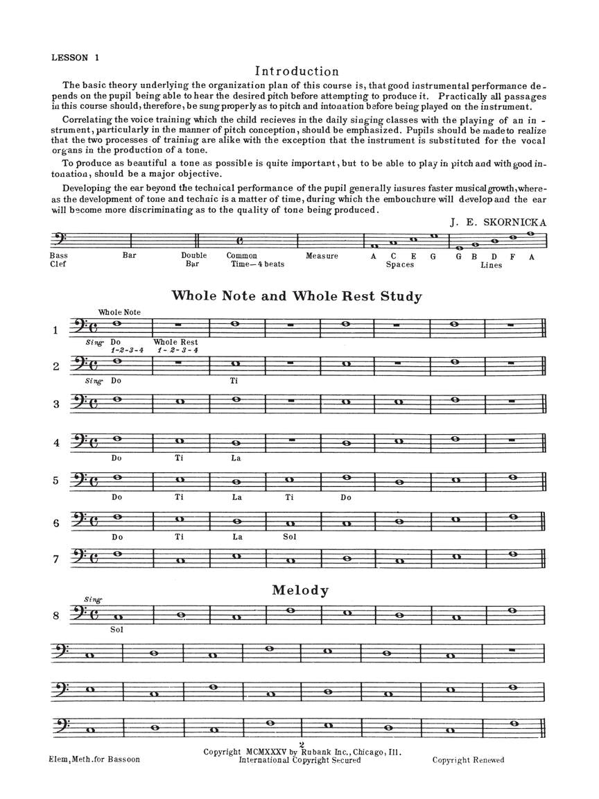 Rubank Elementary Method – Bassoon