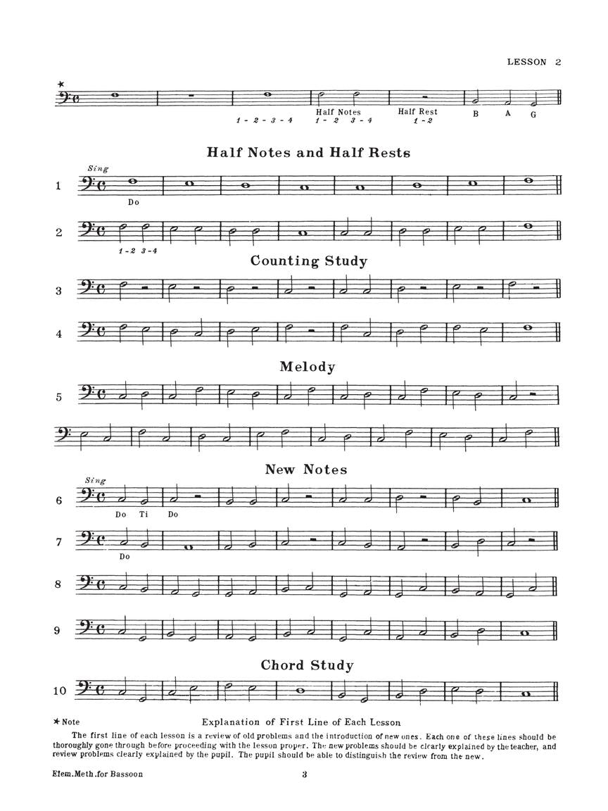 Rubank Elementary Method – Bassoon