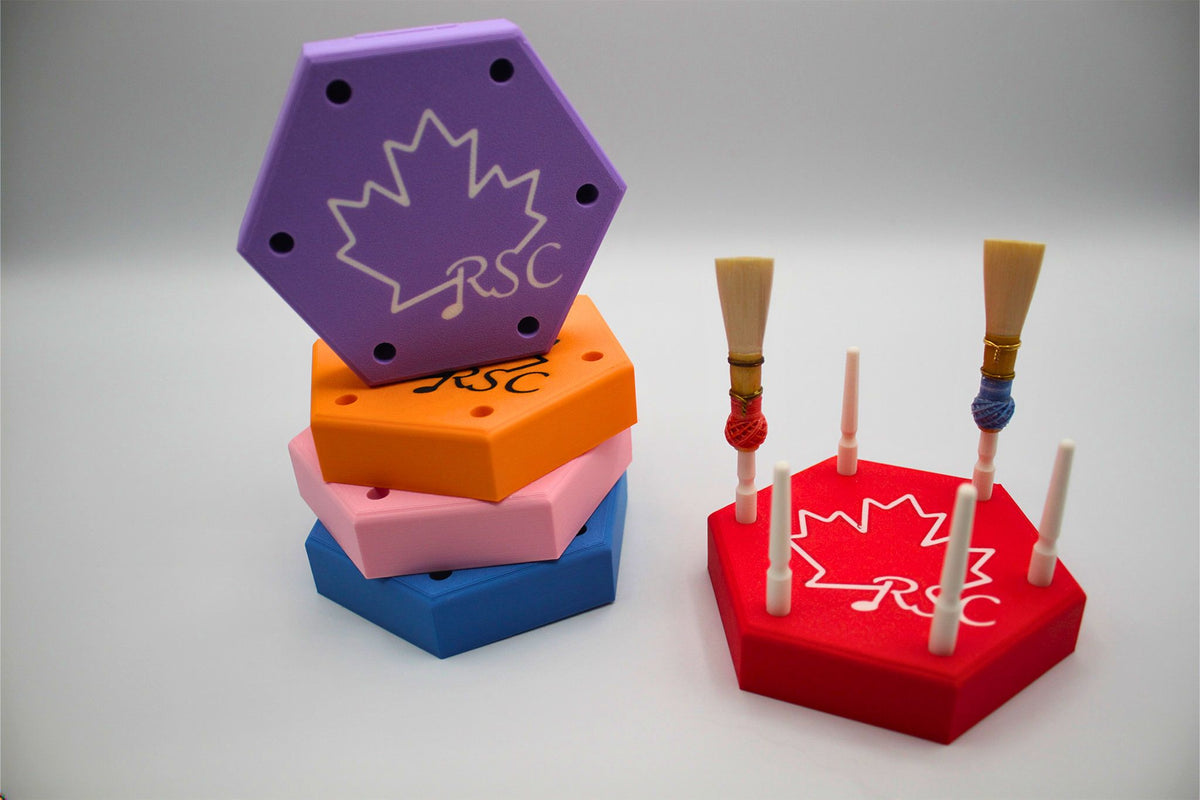 Custom Colour Bassoon Reed Drying Rack - Made in Canada Reed Supplies Canada Ltd.