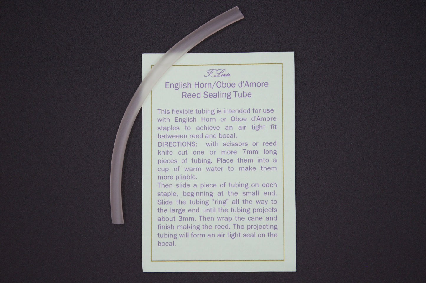 Sealing Tube for English Horn Reeds Lorée